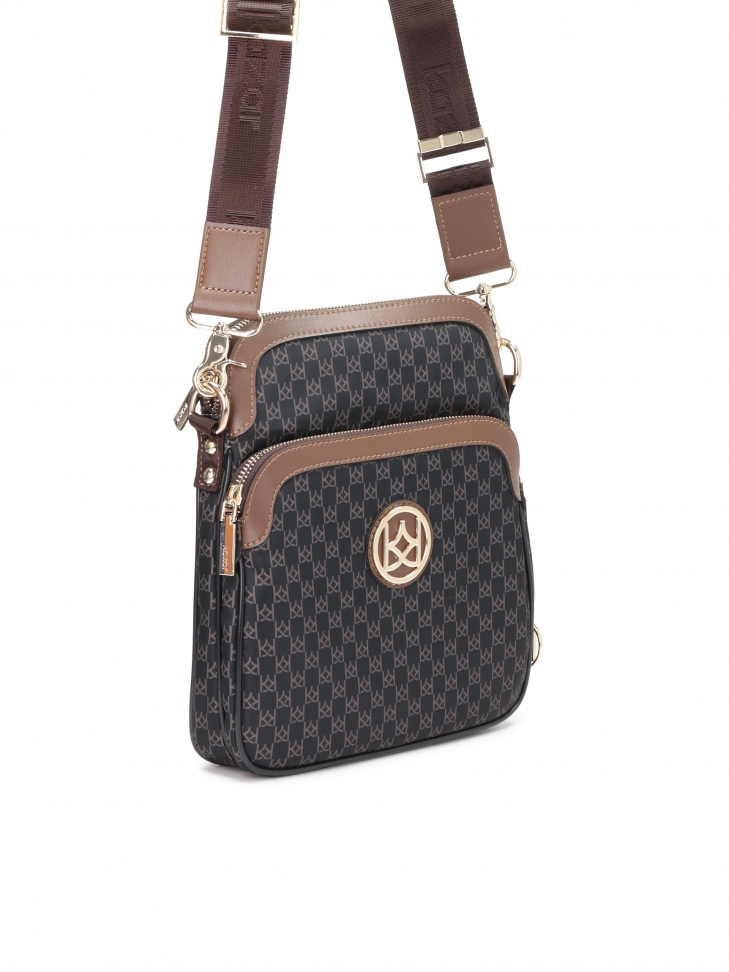 Tekstylna listonoszka damska w ciekawy wzór