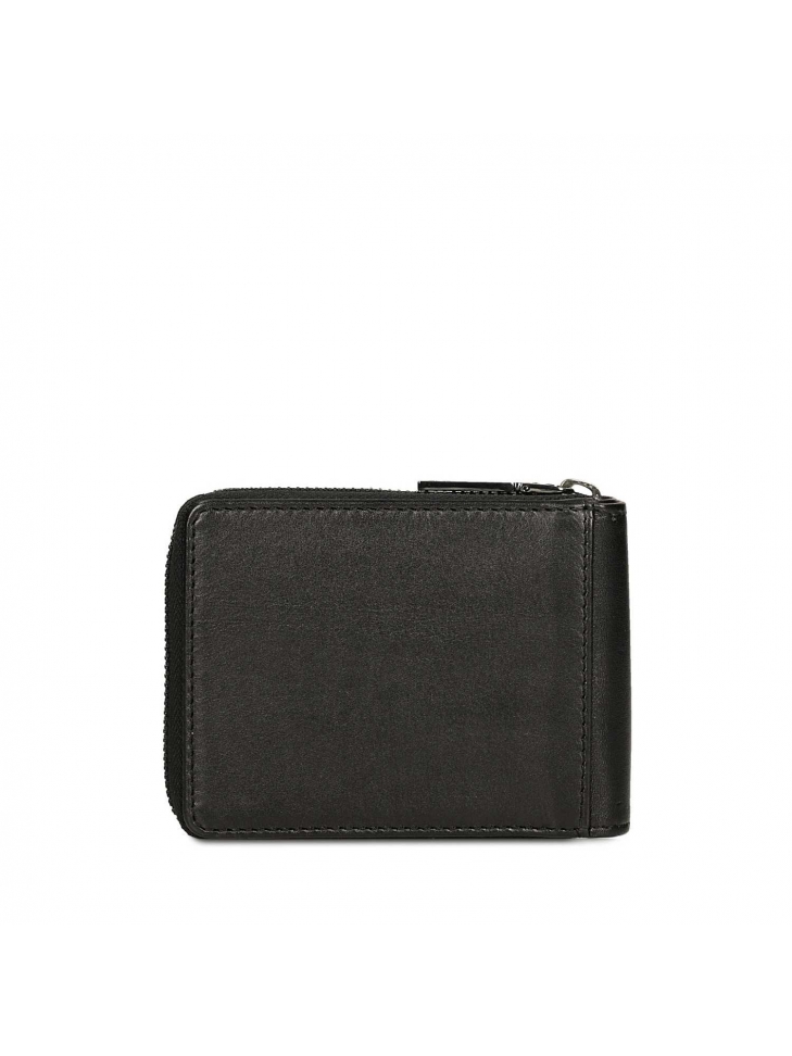 Czarny portfel męski