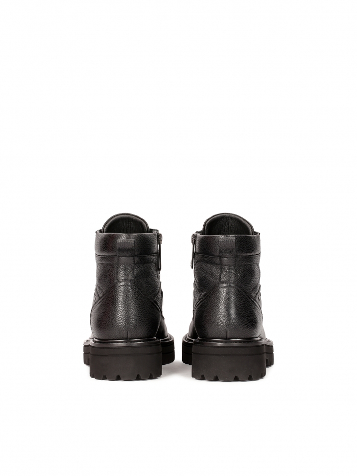 Tradycyjne męskie trzewiki z licowej skóry