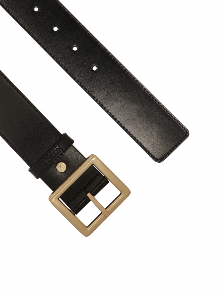 Uniwersalny czarny pasek ze skóry