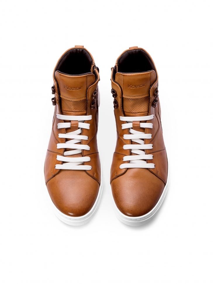 Brązowe sneakersy męskie