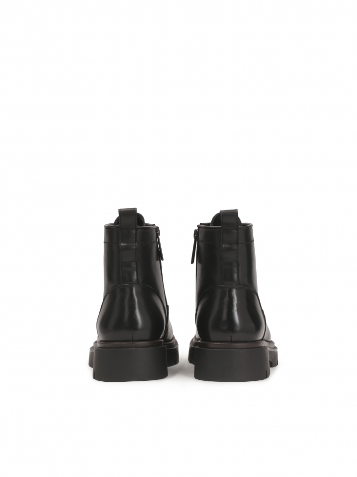 Klasyczne męskie trzewiki z sznurowaną cholewką