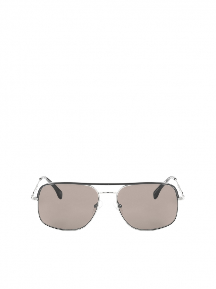 Czarno-srebrne okulary przeciwsłoneczne