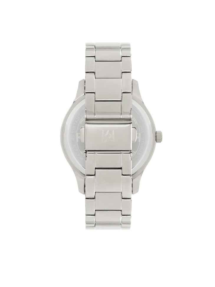 Zegarek na bransolecie z yształkami na tarczy