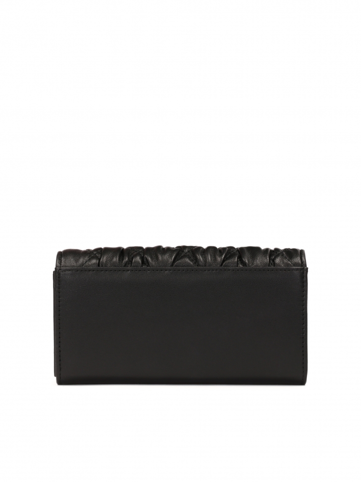 Miękki pikowany portfel ze skóry