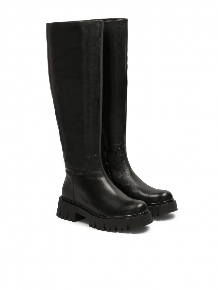 Wysokie kozaki na podeszwie typu track