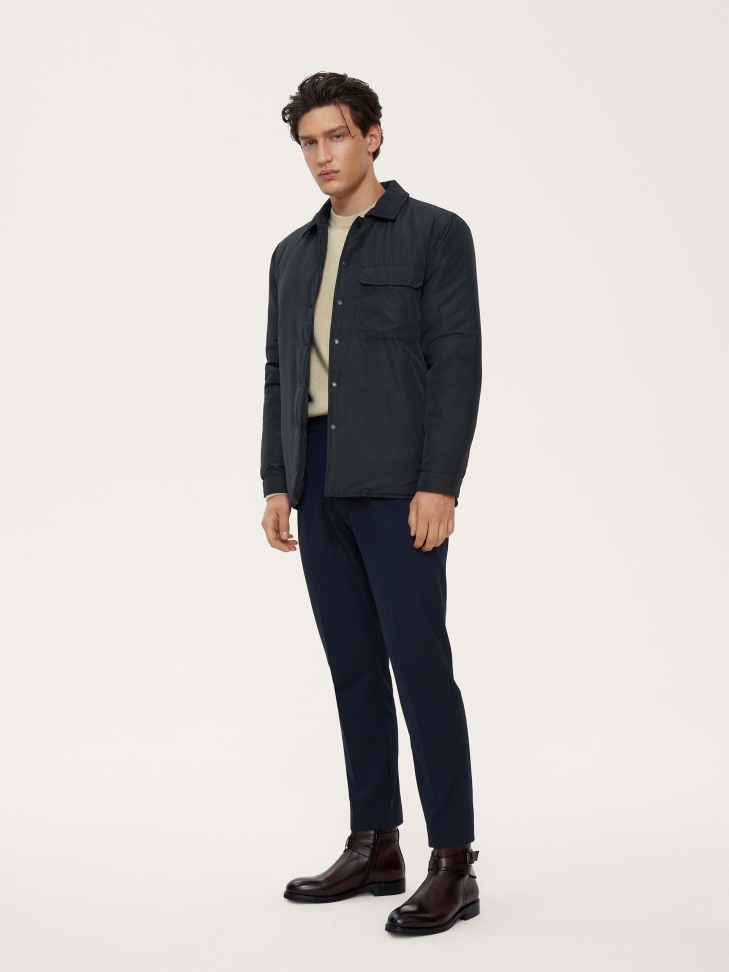 Eleganckie brązowe trzewiki męskie zdobione paskiem ze sprzączką