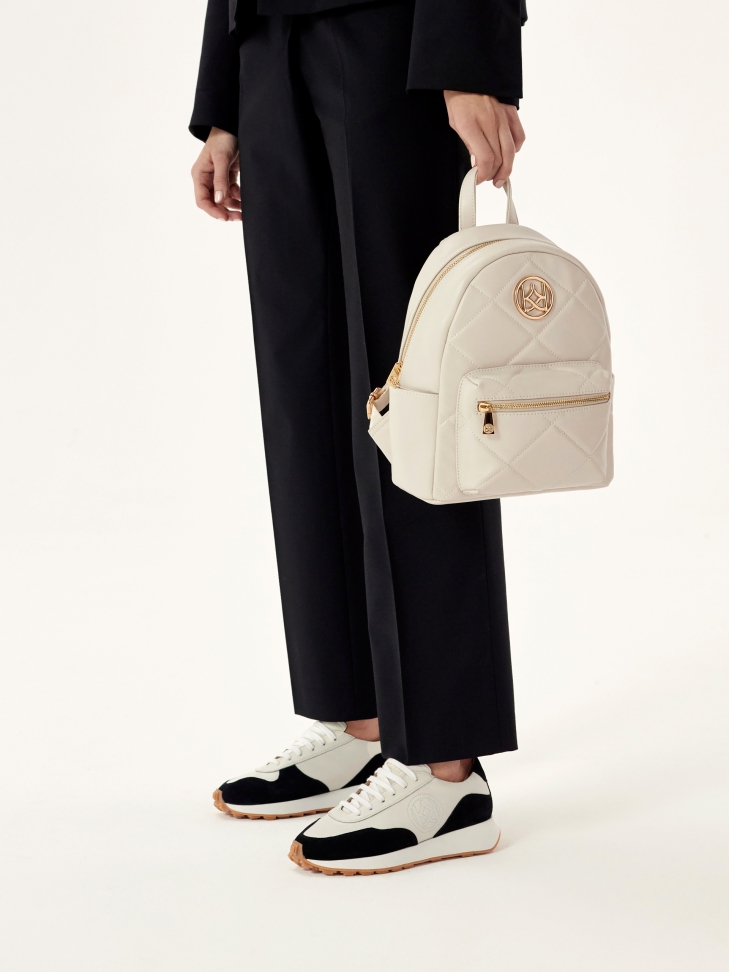 Pikowany plecak w stylu casual