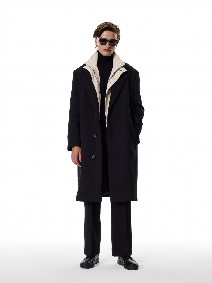 Skórzane czarne hight sneakers