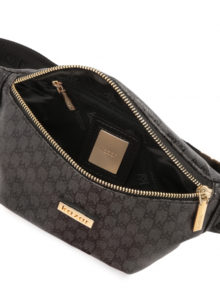 Czarna nerka w monogramy KAZAR