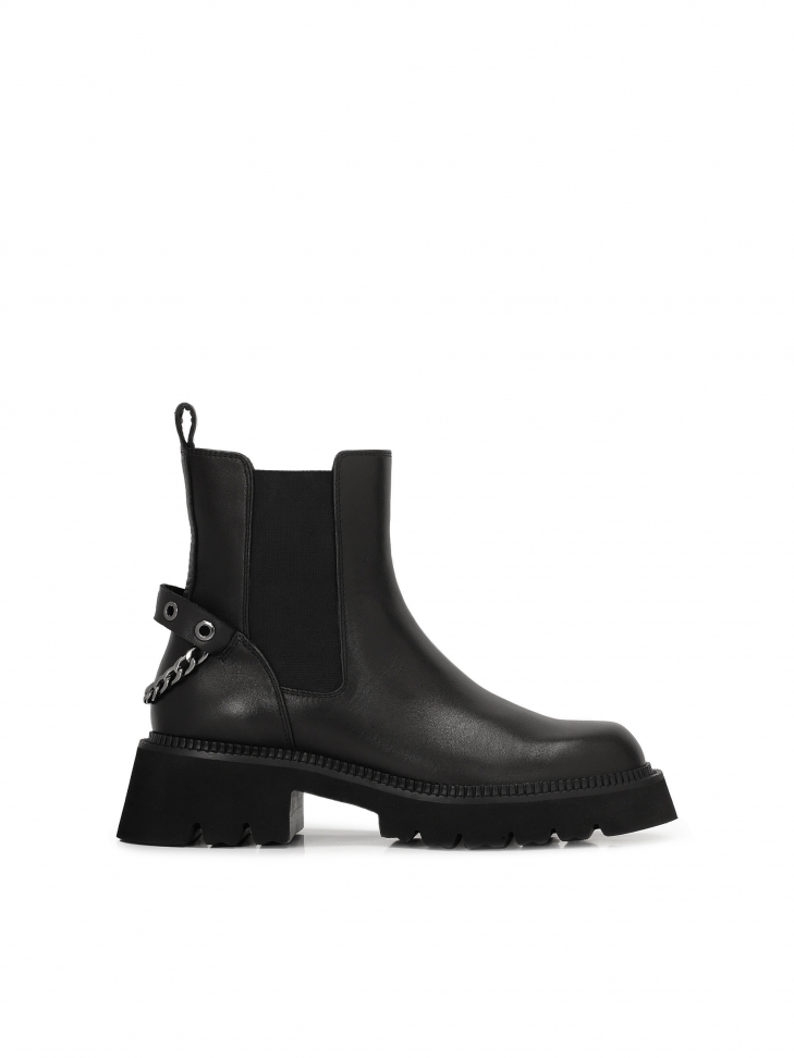 Damskie botki typu chelsea z masywną podeszwą