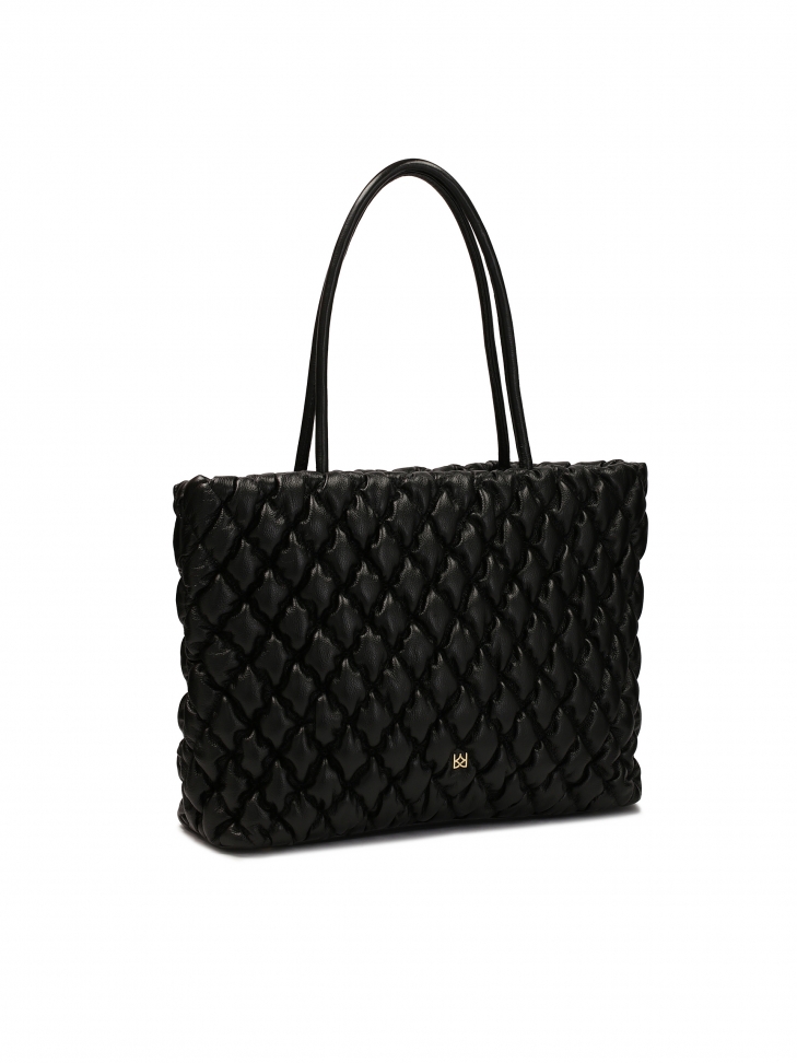 Duża pikowana torebka na ramię