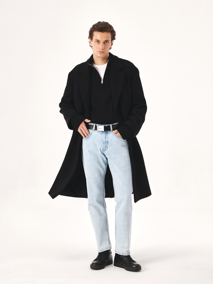 Skórzane sneakersy z wyższą cholewką