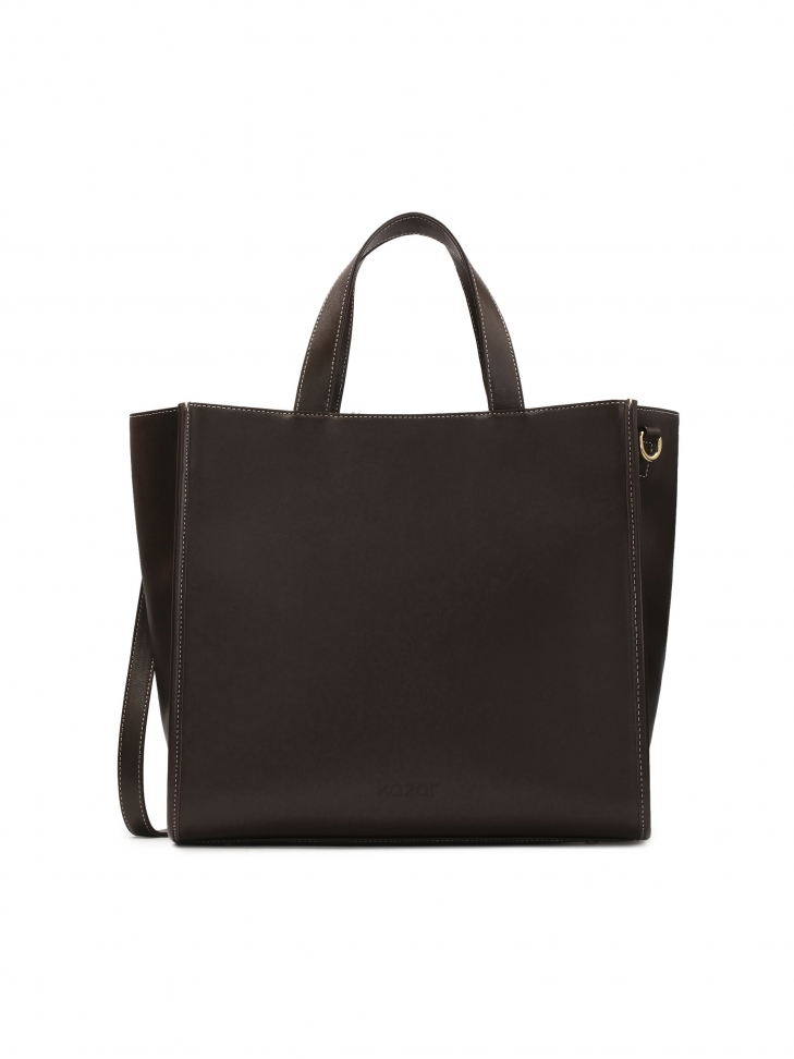 Brązowa minimalistyczna torebka