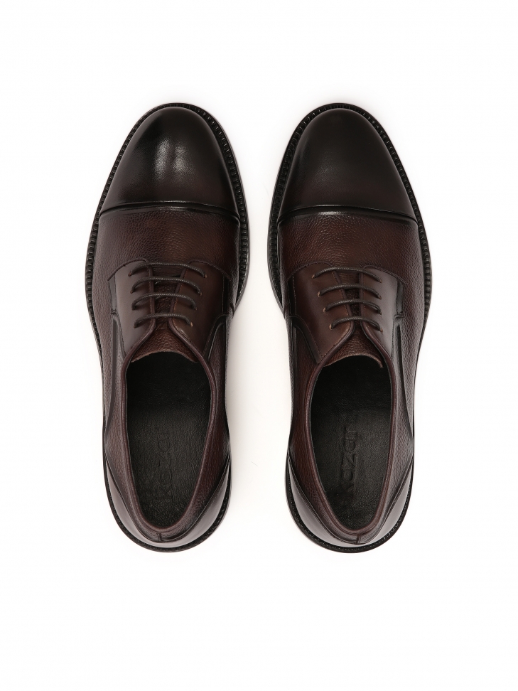 Eleganckie półbuty męskie z noskiem cap toe