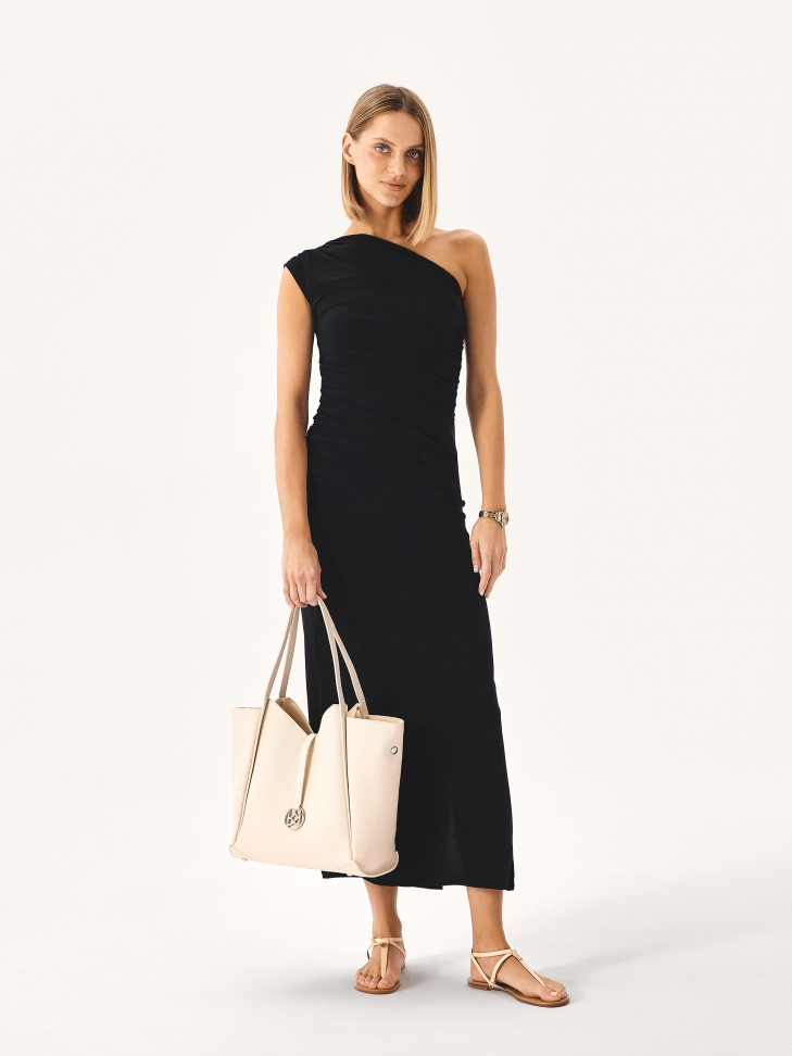 Duża emowa torebka na ramię z wyjmowaną saszetką