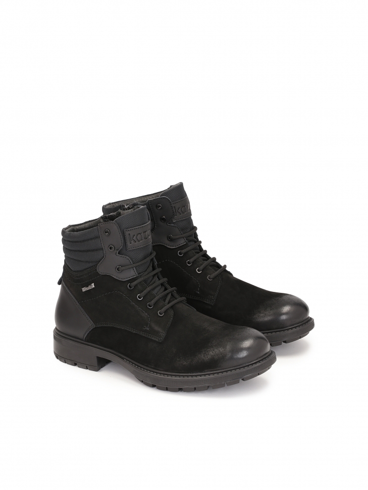 Wytrzymałe trzewiki męskie z nubuku wyposażone w membranę Thinsulate