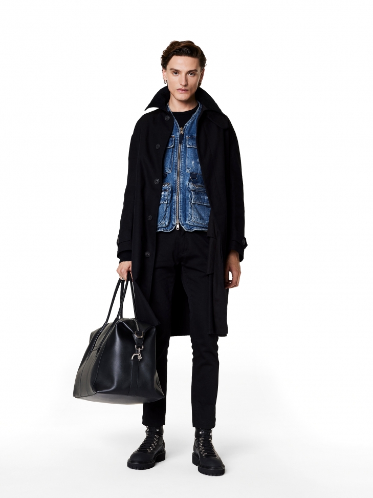 Skórzane trzewiki z wysokim sznurowaniem