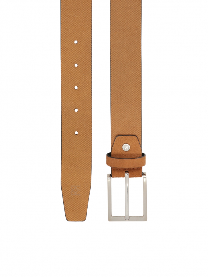 Casualowy pasek męski z zamszu