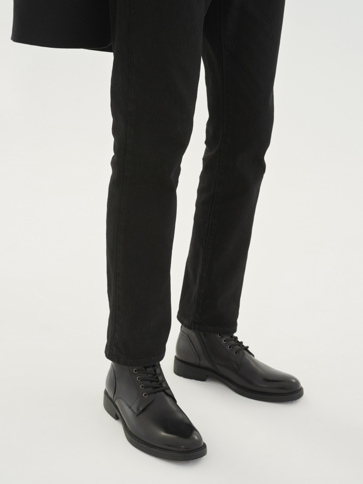 Czarne trzewiki męskie