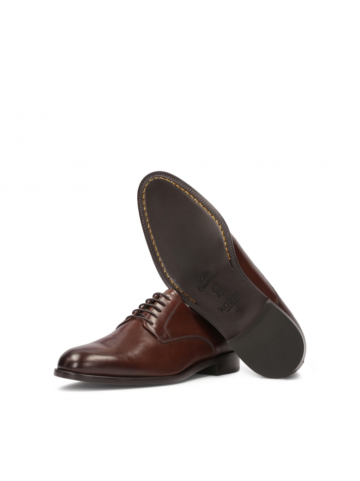 Brązowe eleganckie półbuty męskie z kolekcji limitowanej