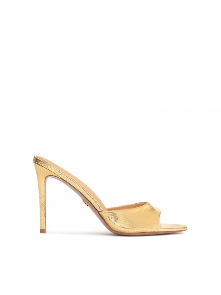 Luksusowe klapki damskie ze otej skóry