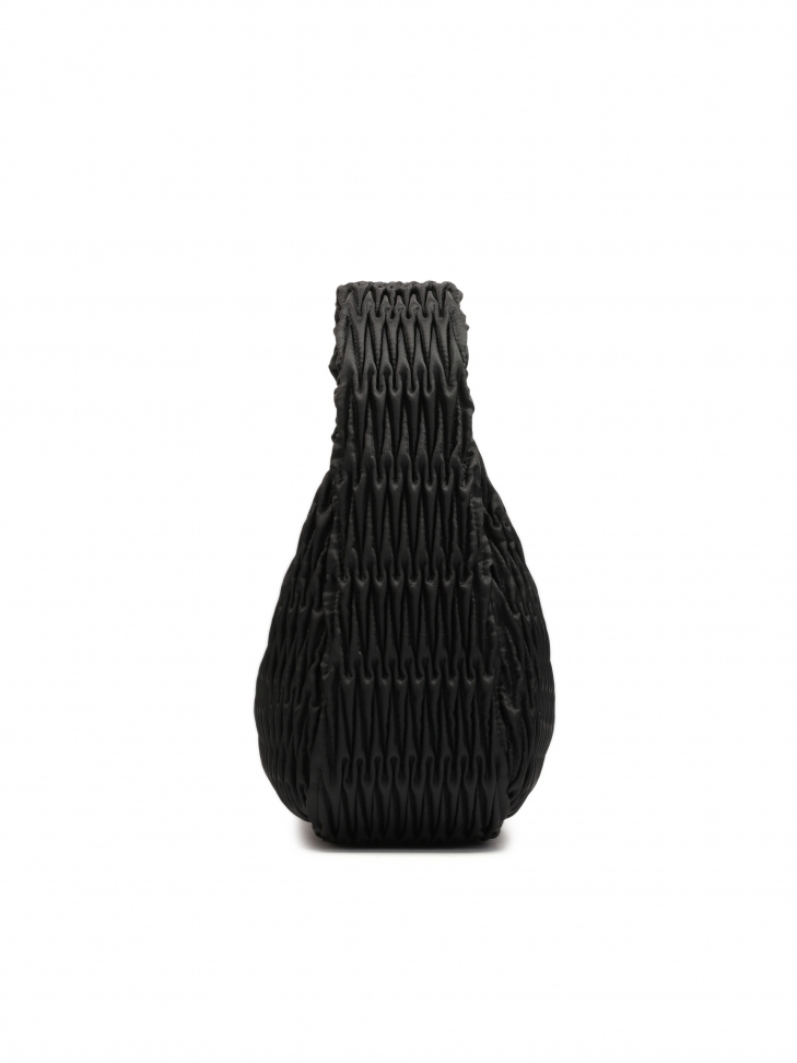 Torebka na ramię z efektownie zdobionej tkaniny