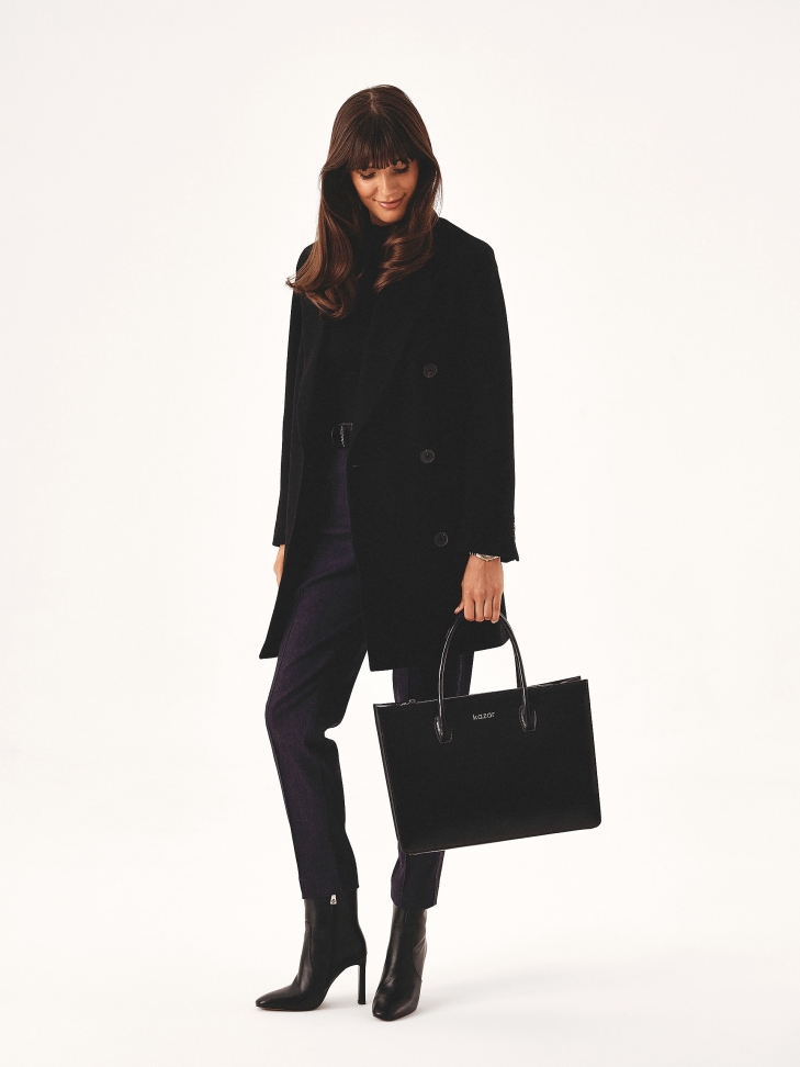 Duża elegancka torebka w stylu minimal