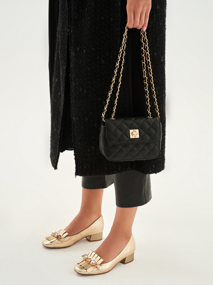 Złote czółenka damskie