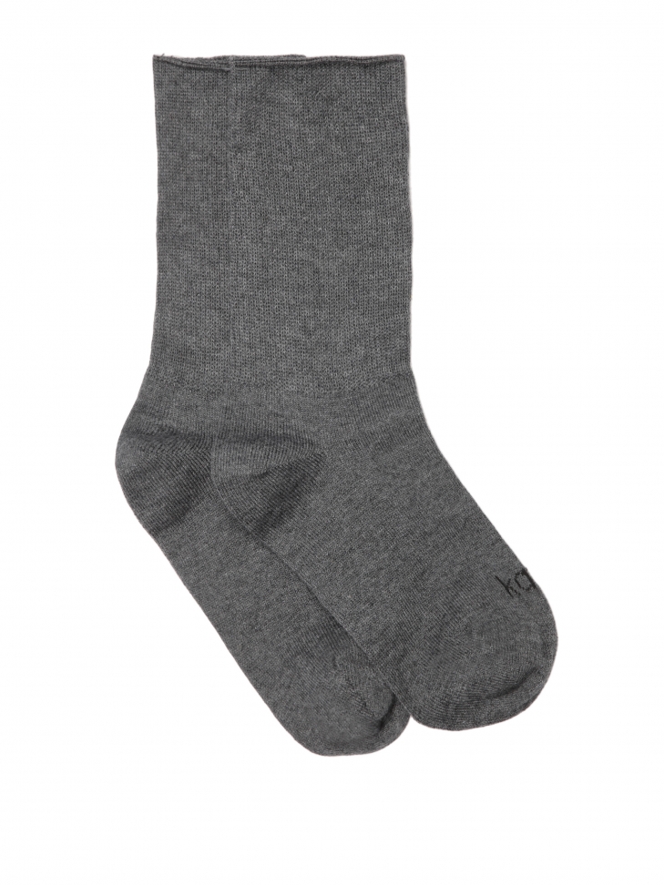 Szare skarpetki z logotypem