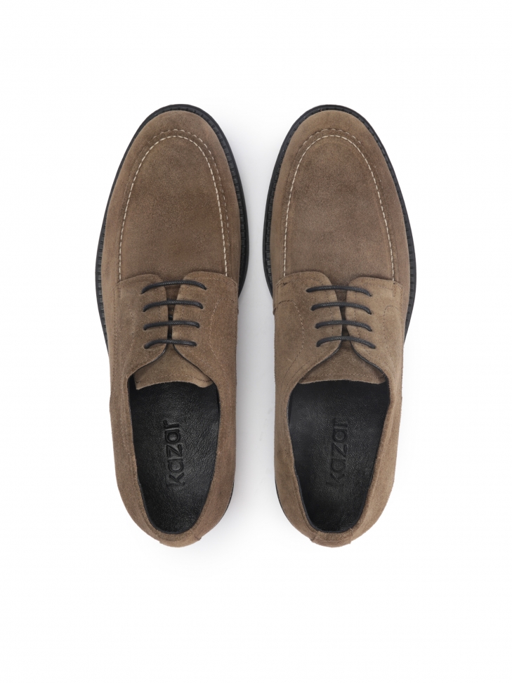 Casualowe półbuty męskie z zamszu