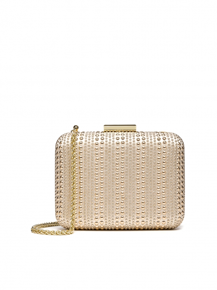 Złota kopertówka damska