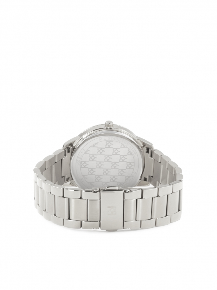 Minimalistyczny srebrny zegarek na bransolecie