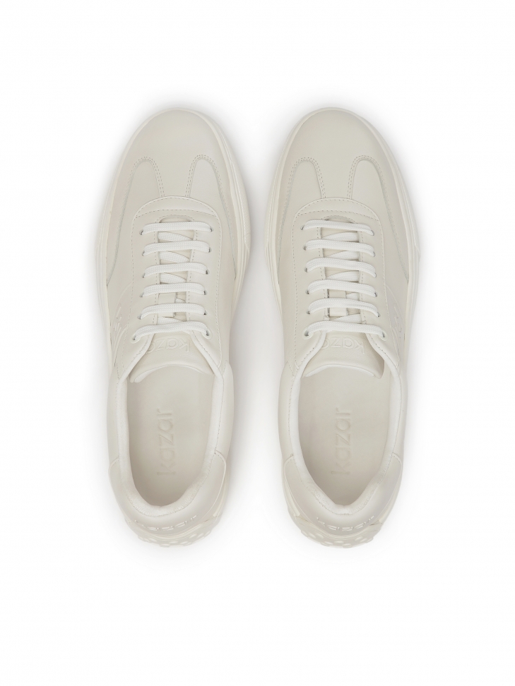 Męskie sneakersy w kolorze amanej bieli