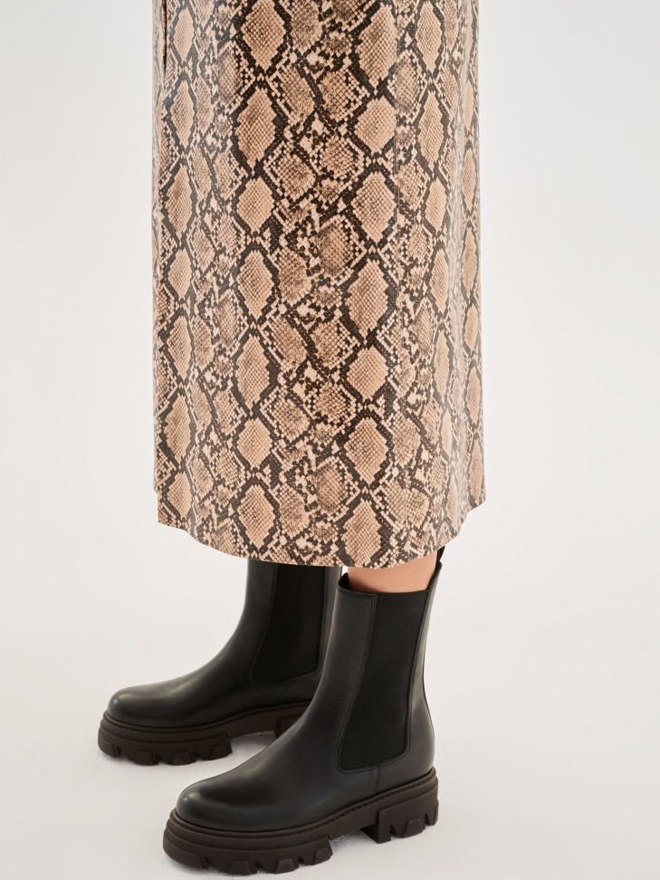 Czarno-brązowe trzewiki damskie