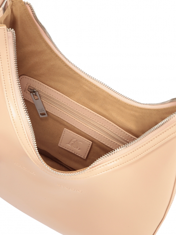 Beżowa torebka z uchwytem na ramię