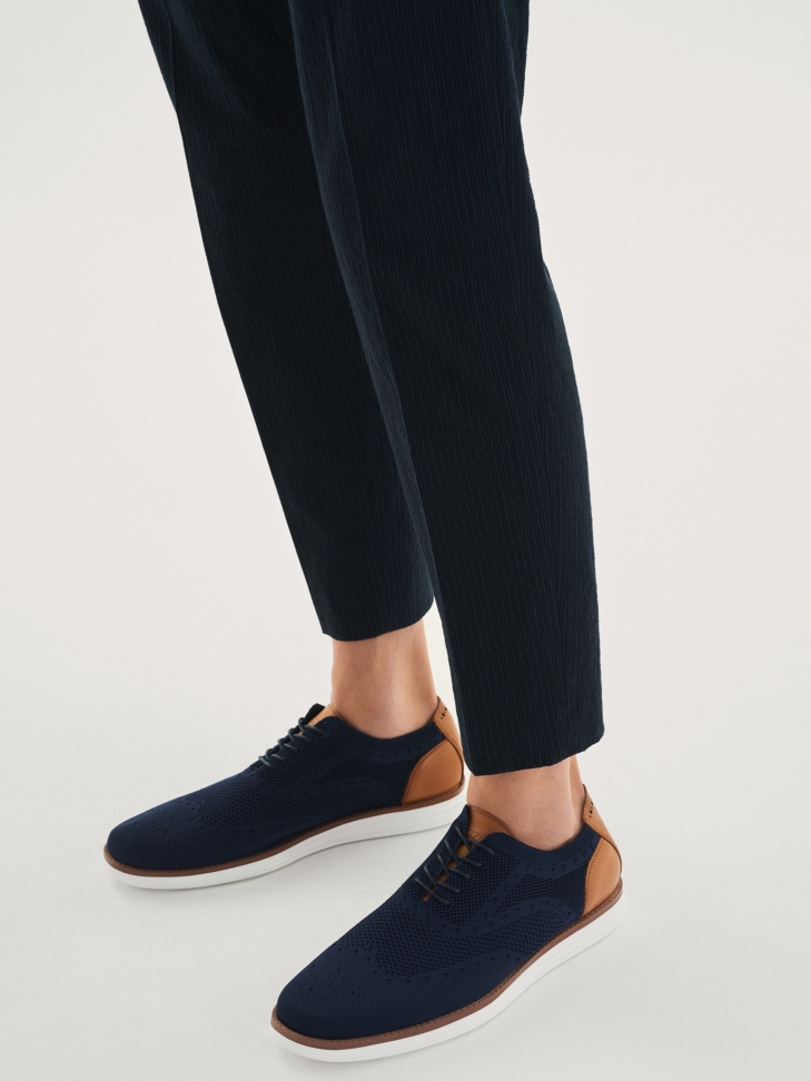 Granatowe półbuty męskie