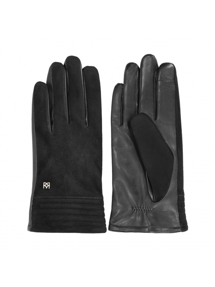 Czarne rękawiczki damskie