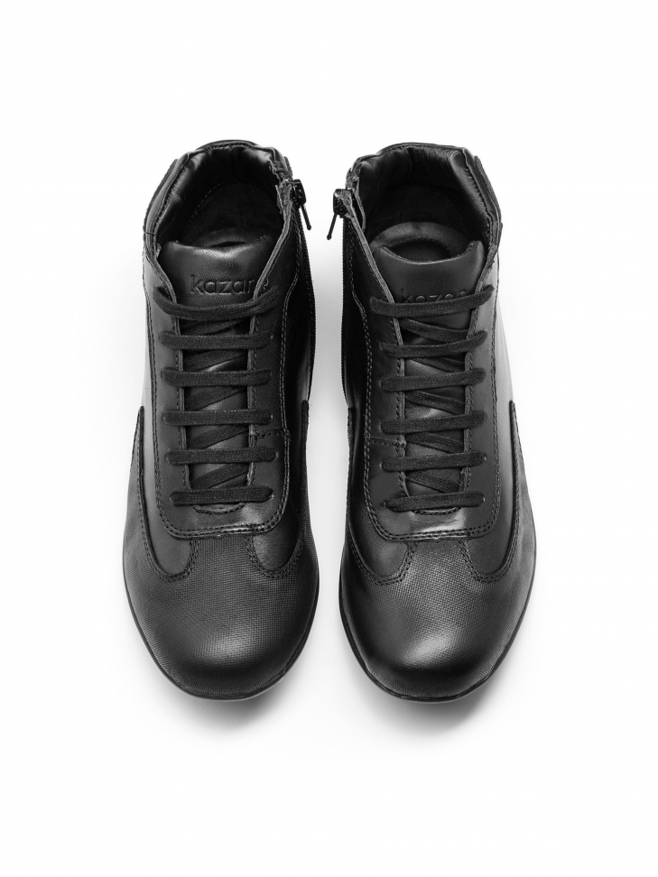 Czarne trzewiki męskie