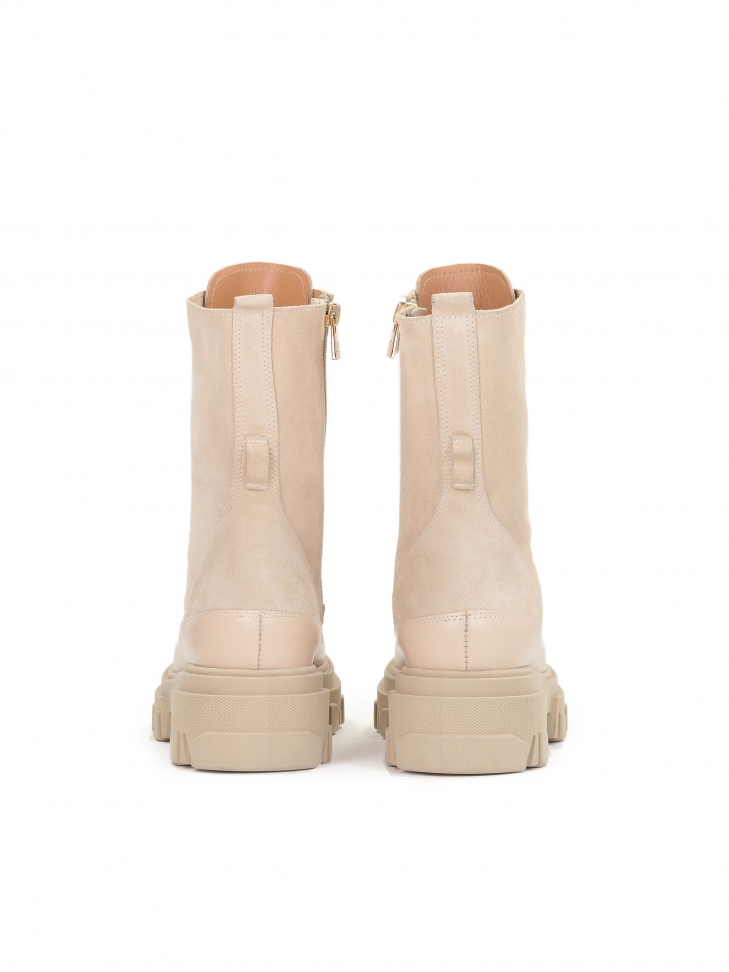 Beżowe trzewiki damskie