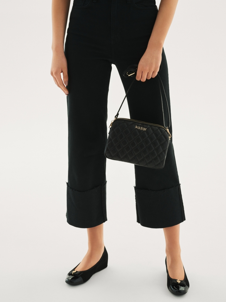 Czarne baleriny damskie