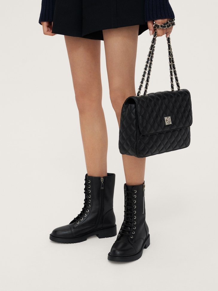 Ocieplane trzewiki damskie z wysoką cholewką