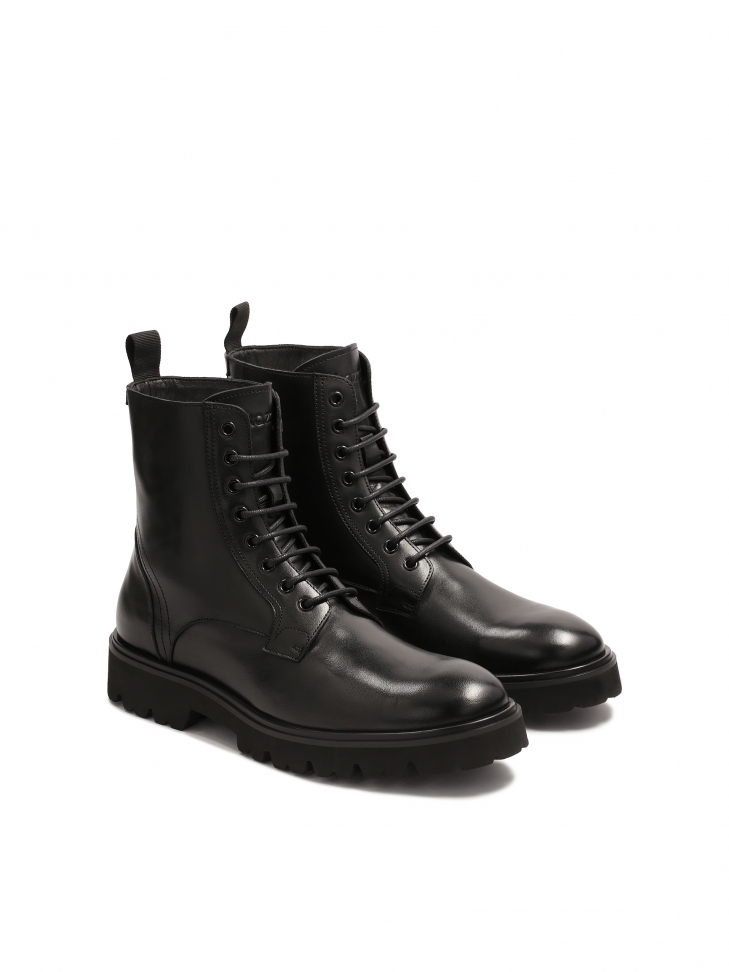 Uniwersalne męskie trzewiki z wysoką cholewką