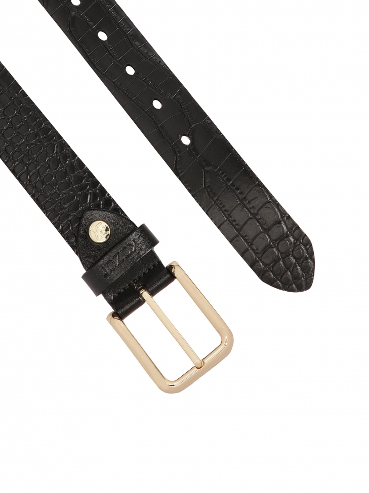 Czarny pasek w tłoczony wzór oko