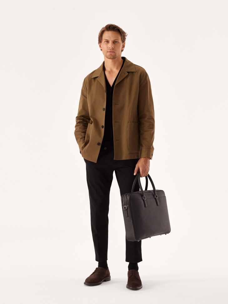 Brązowe półbuty z zamszu w stylu casual