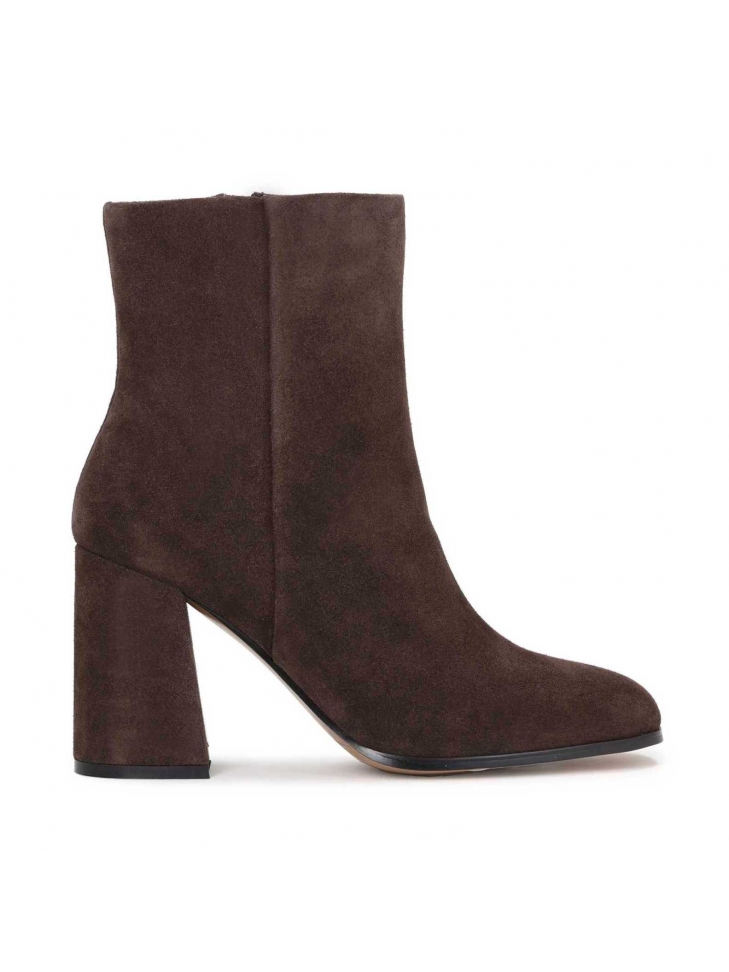 Ciemnobrązowe botki damskie