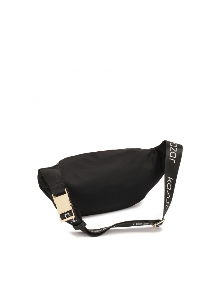 Tekstylna nerka z recyklingu w czarnym kolorze