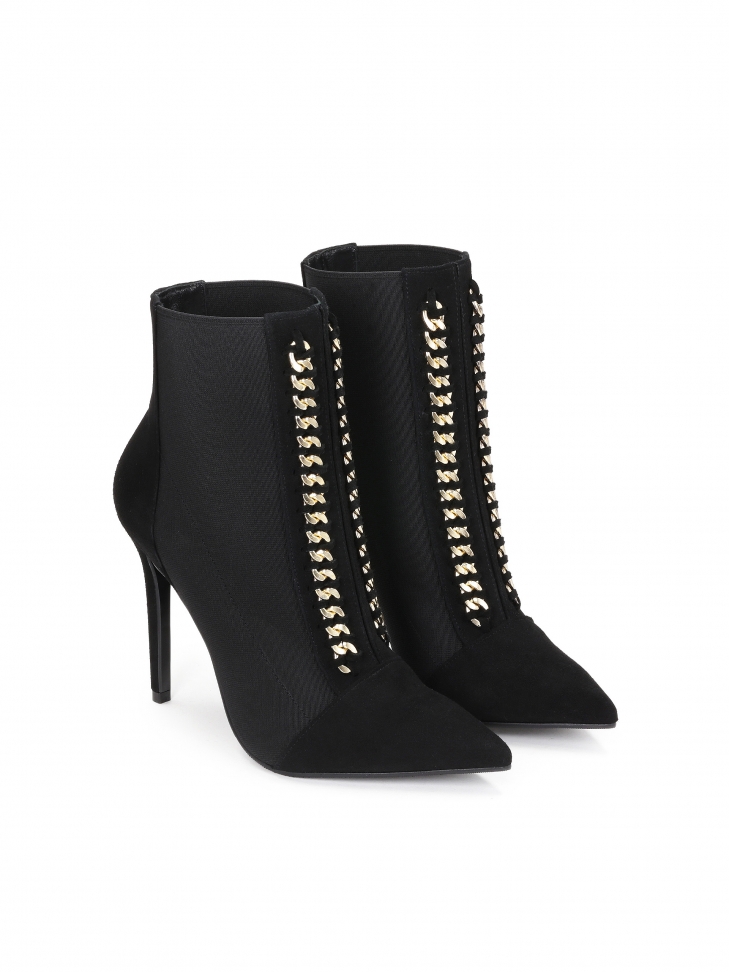 Czarne botki damskie