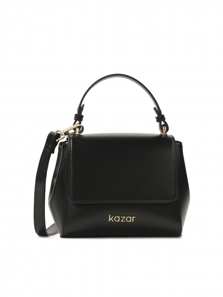 Torebka kuferek z rączką i paskiem