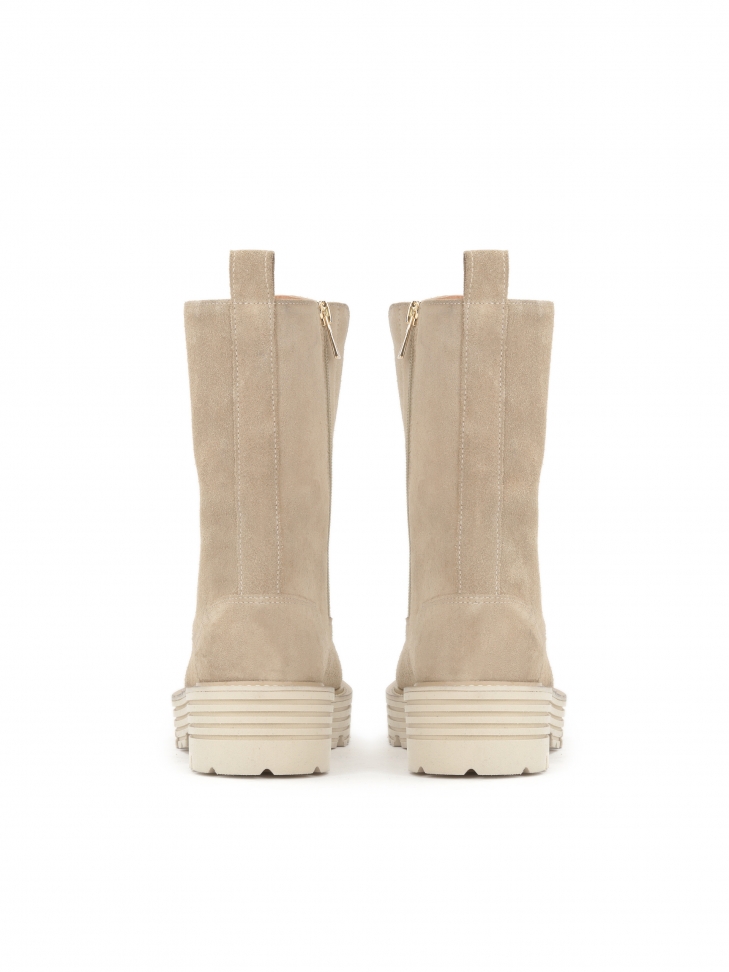 Beżowe trzewiki damskie